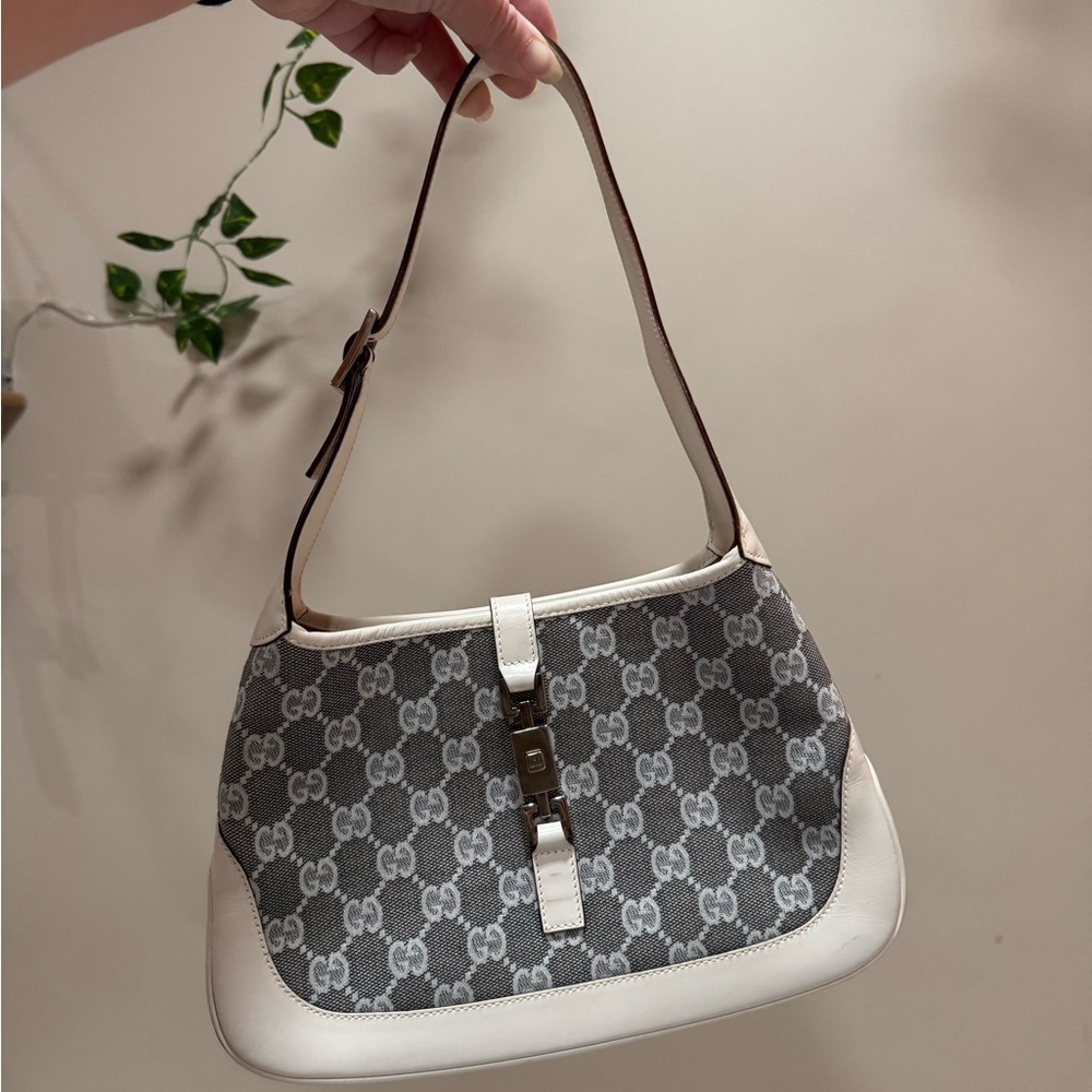 Gucci GG canvas jackie hobo bag